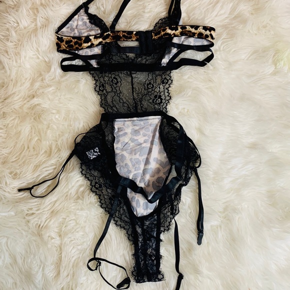 **LAST ONE** Kitty Cheetah Lace Teddy Lingerie - Picture 10 of 10